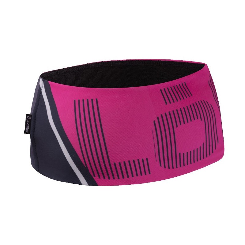 Löffler Speed Design Pannband bred magenta Löffler Speed Design Pannband bred magenta